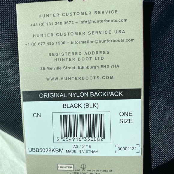 Brand new Hunter Original Nylon Backpack - Picture 4 of 4